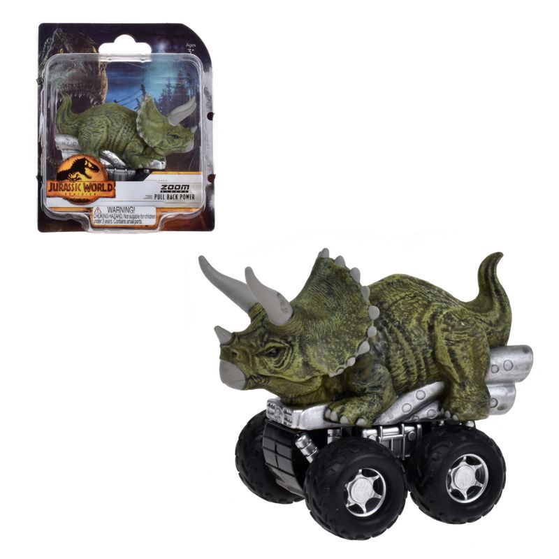 JURASSIC WORLD - Dinosaurio Vehiculo Pullback Jurassic World Dominion - Trice