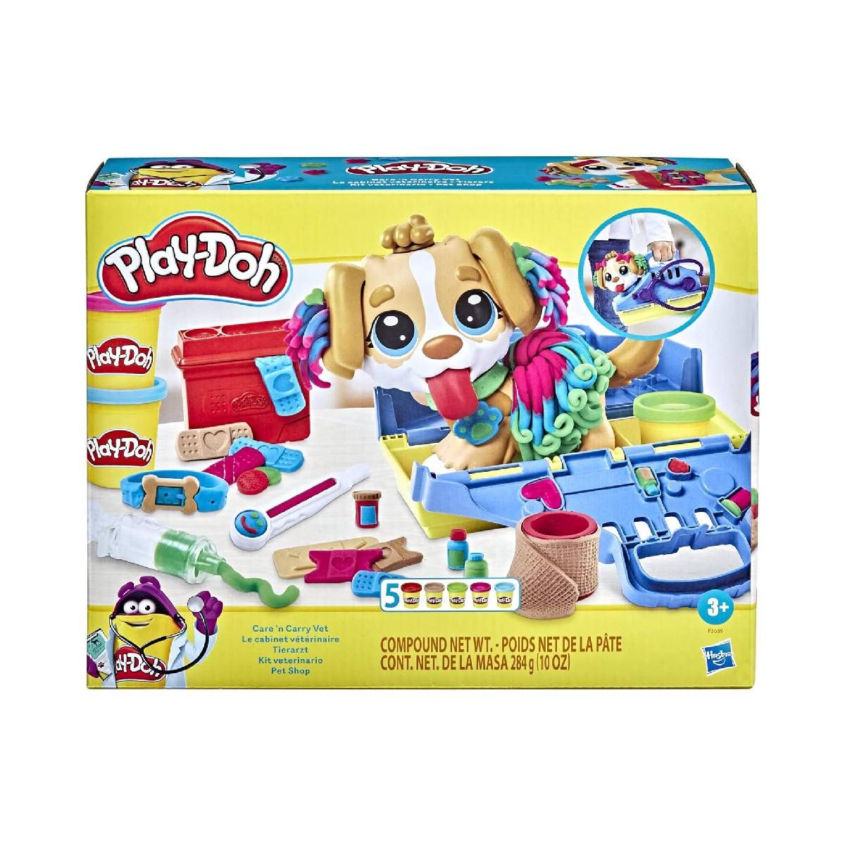 PLAY DOH - Masas didácticas PLAY DOH kit veterinario cachorro