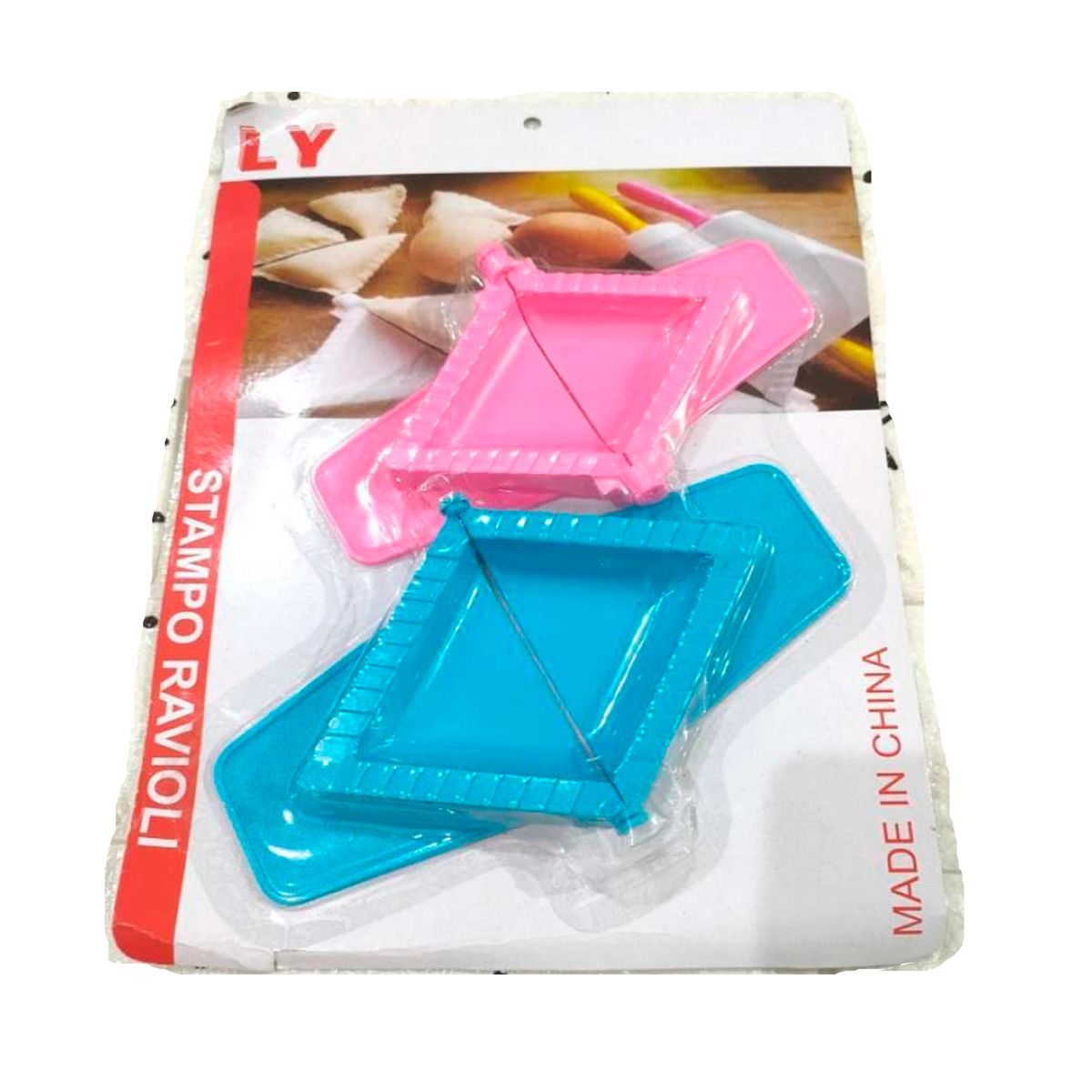 GENERICO - Set 2 Moldes Prensa Empanadas Ravioli Triangular Colores