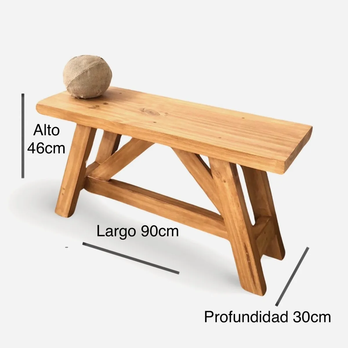 GENERICO - Banca de madera 90cm