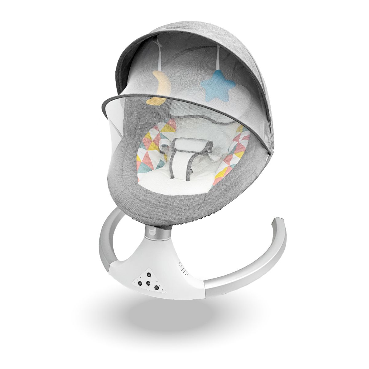 KIDSTAR - Silla Mecedora Automática color Gris