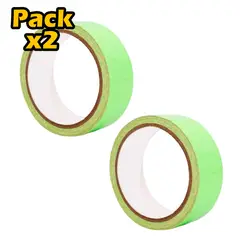GENERICO - Pack X2 Cinta Adhesiva Luminosa Fluorescente