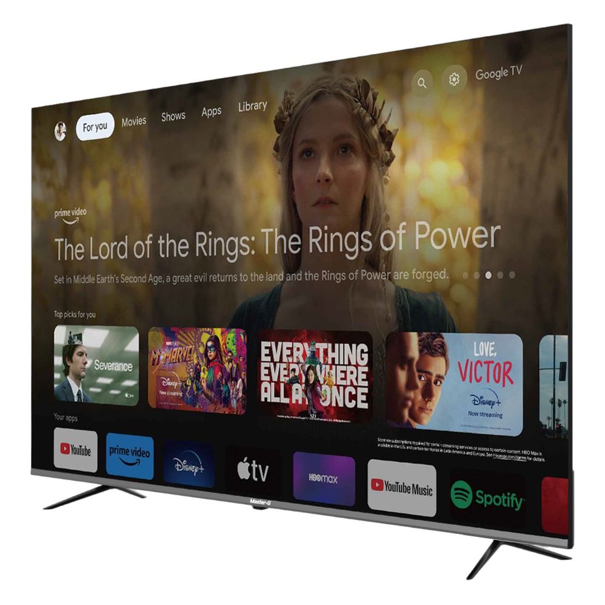 MASTER G - Smart TV Led 65 Google TV 4K UHD Bluetooth MGG65UFK