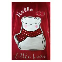 MEDIA LUNA - Pijama Mujre Plush Diseño Oso Polar