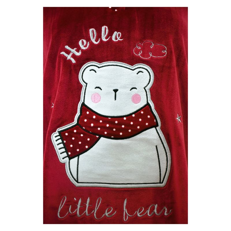 MEDIA LUNA - Pijama Mujre Plush Diseño Oso Polar