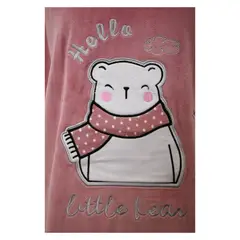 MEDIA LUNA - Pijama Mujre Plush Diseño Oso Polar