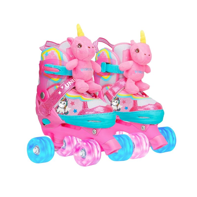 UNICKAWAII - SET PATIN 2X2 ACCESORIOS PELUCHE UNICKAWAII TALLA XS