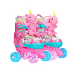 UNICKAWAII - SET PATIN 2X2 ACCESORIOS PELUCHE TALLA XS