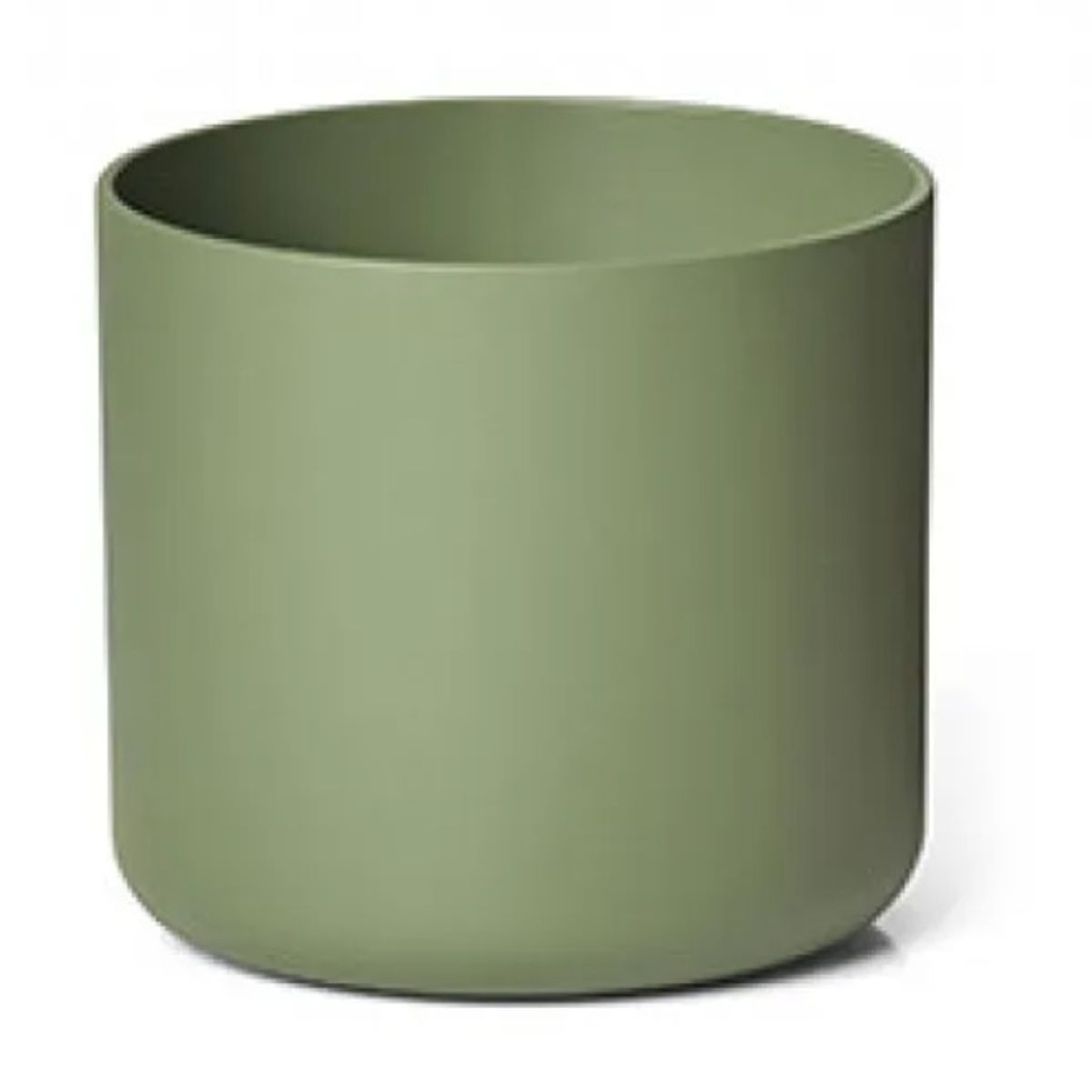 EURO3PLAST - Macetero de plástico reciclado11x10 cm color oliva