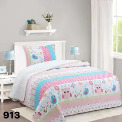 GENERICO - Cubrecama Sherpa 1.5 Plazas - Búho Niña M913