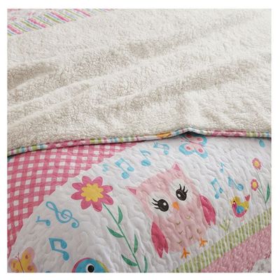 Imagen 2 del producto Cubrecama Sherpa 1.5 Plazas - Búho Niña M913