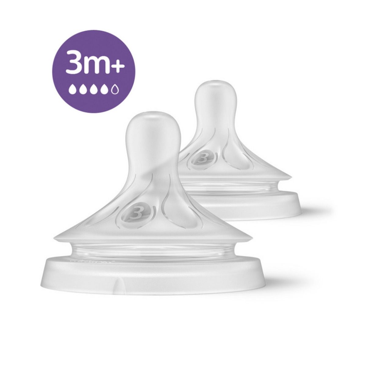 AVENT - Tetinas Natural Response Philips Avent Scy965/02 6m+ Flujo 5