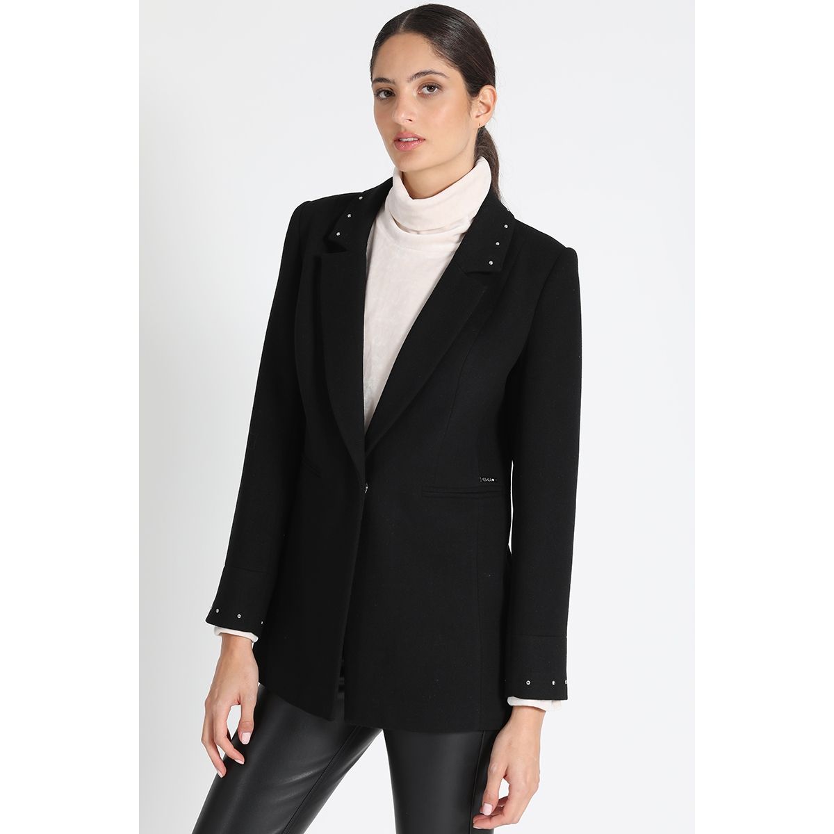 LIOLA - Blazer Largo Muflón Negro Liola