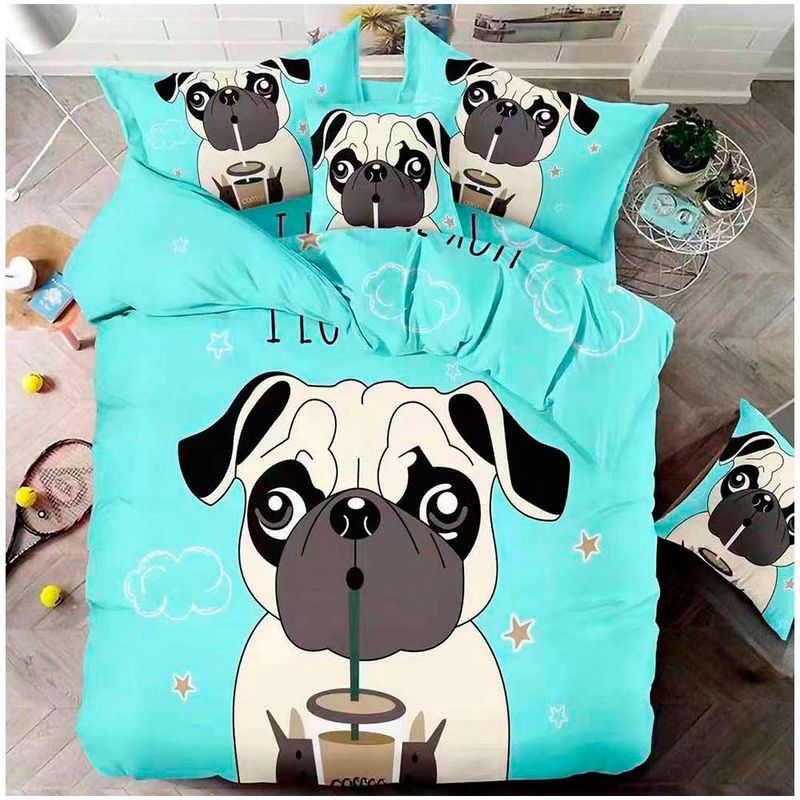 GENERICO - Cubrecama Quilt pugA estampado 15p.