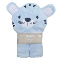 Toalla con Capucha para Bebé Tigre Celeste