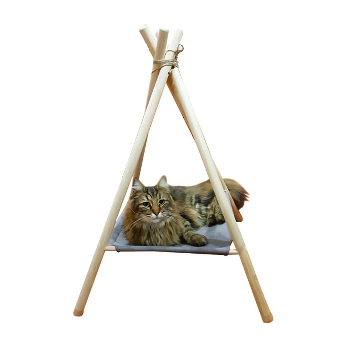 GROWME - GATO Cama Casa Carpa Gris