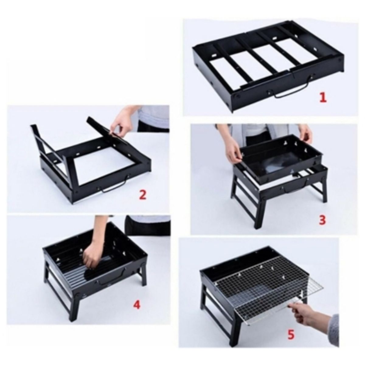 UTILISIMO - Mini Parrillera Plegable Portátil De Carbón