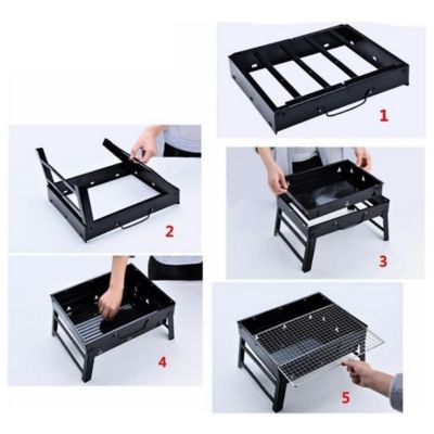 Imagen 2 del producto Mini Parrillera Plegable Portátil De Carbón
