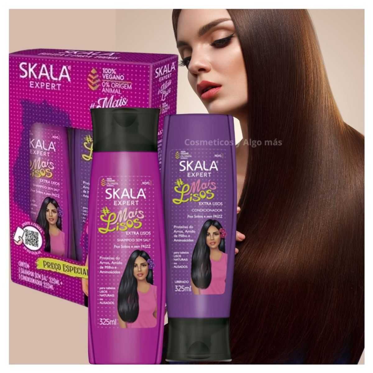 SKALA - Kit champú y acondicionador de la línea Mais Lisos Skala