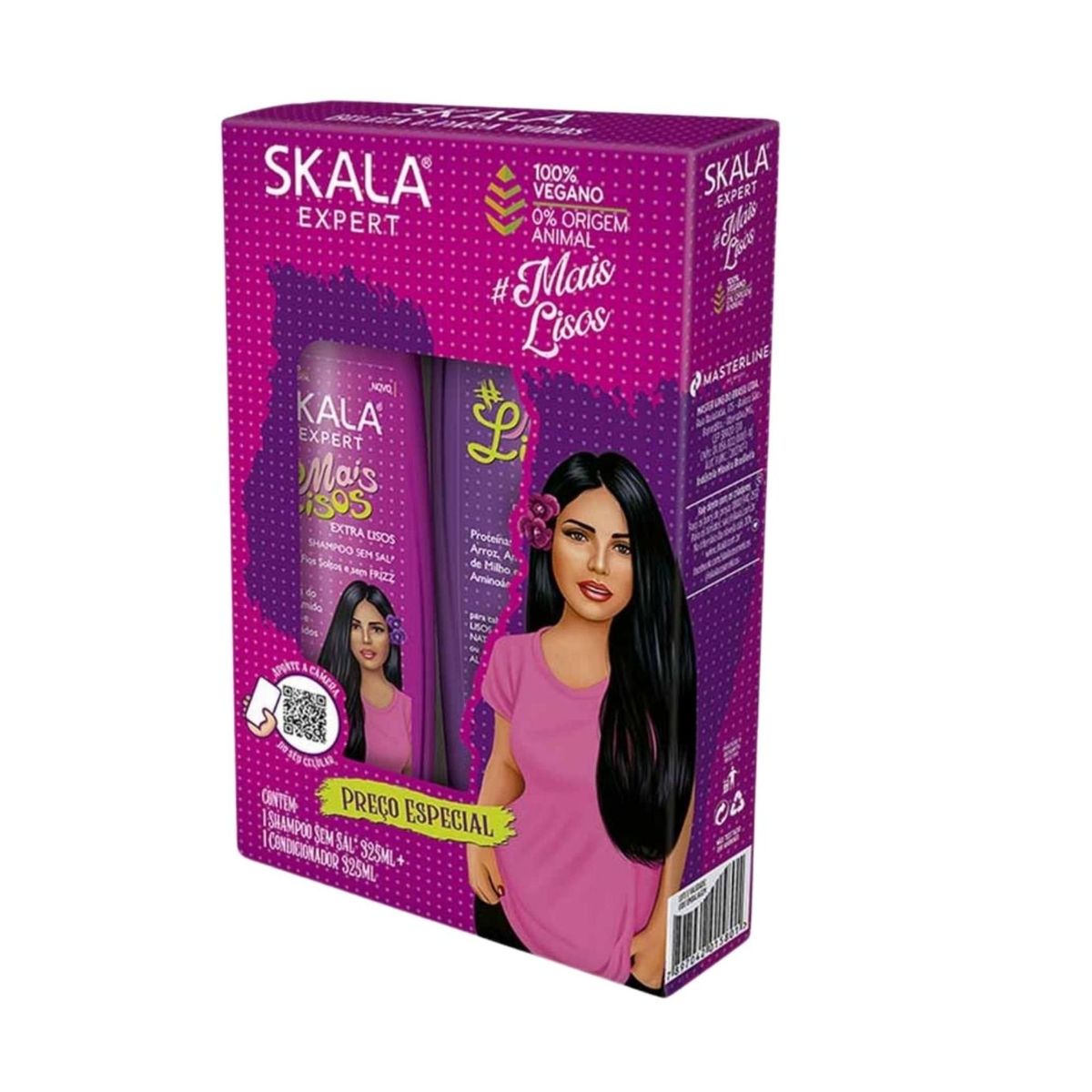 SKALA - Kit champú y acondicionador de la línea Mais Lisos Skala