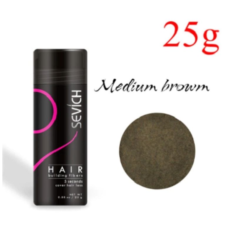 GENERICO - Fibra Capilar Polvo Disimulado De Calvicie Castaño Claro Sevich 25g