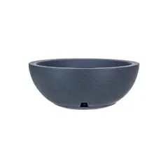 FLORIDIS - MACETERO GRAFITO BOWL 19CM ALTO CON PLATO