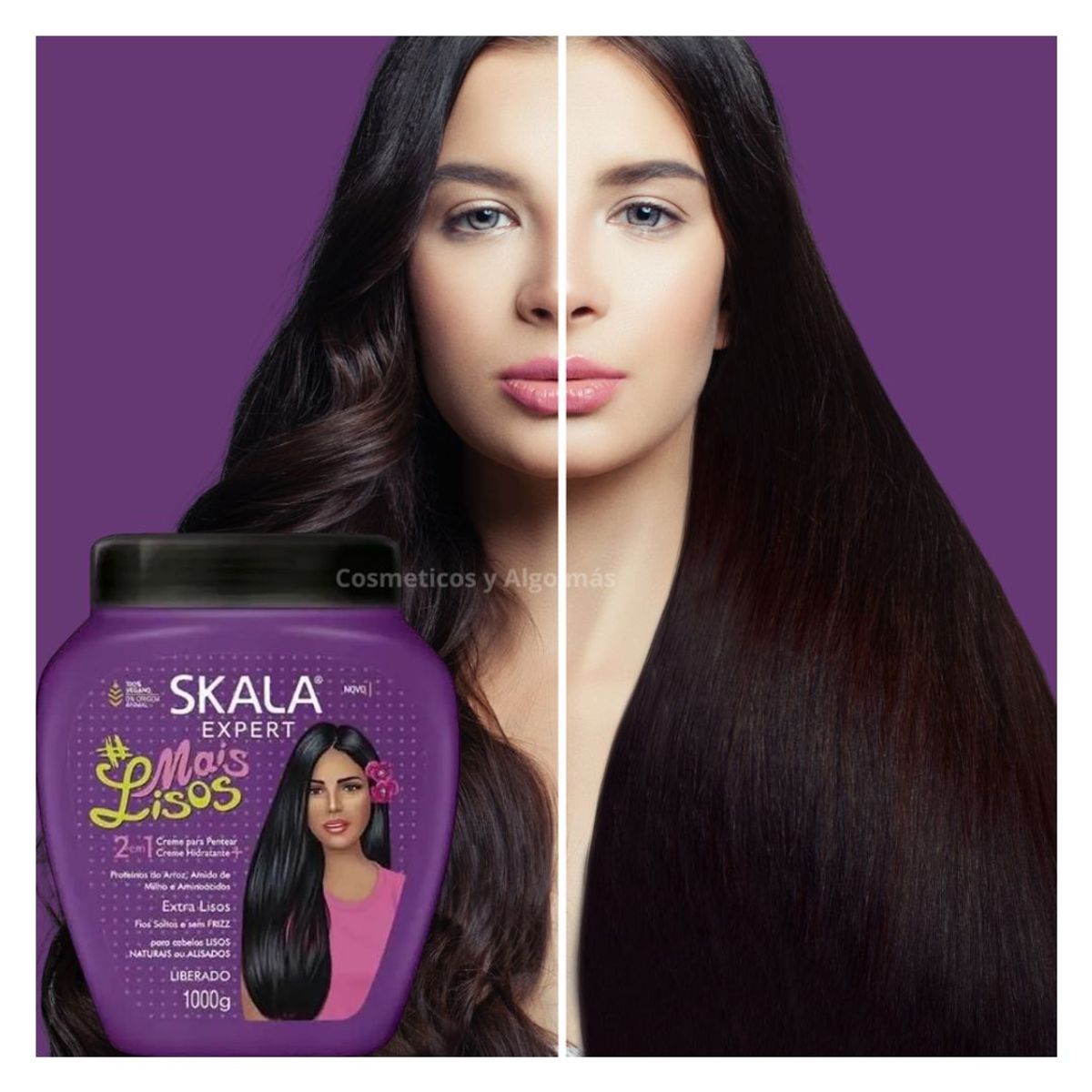 GENERICO - Mascara capilar para cabellos Lisos con frizz Mais lisos 1KG.