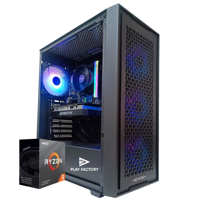 AMD CORP - PC Gamer AMD Ryzen 5 5500 - RTX 3050 - 16GB RGB - 1TB m.2  - B550 Wifi