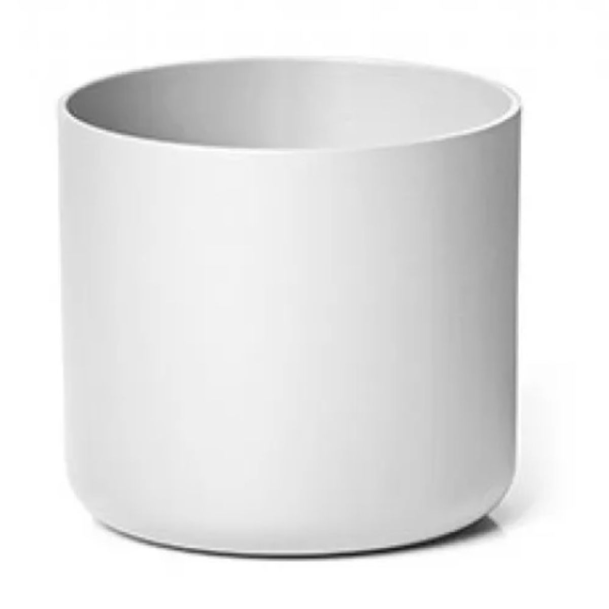 EURO3PLAST - Macetero de plástico reciclado11x10 cm blanco