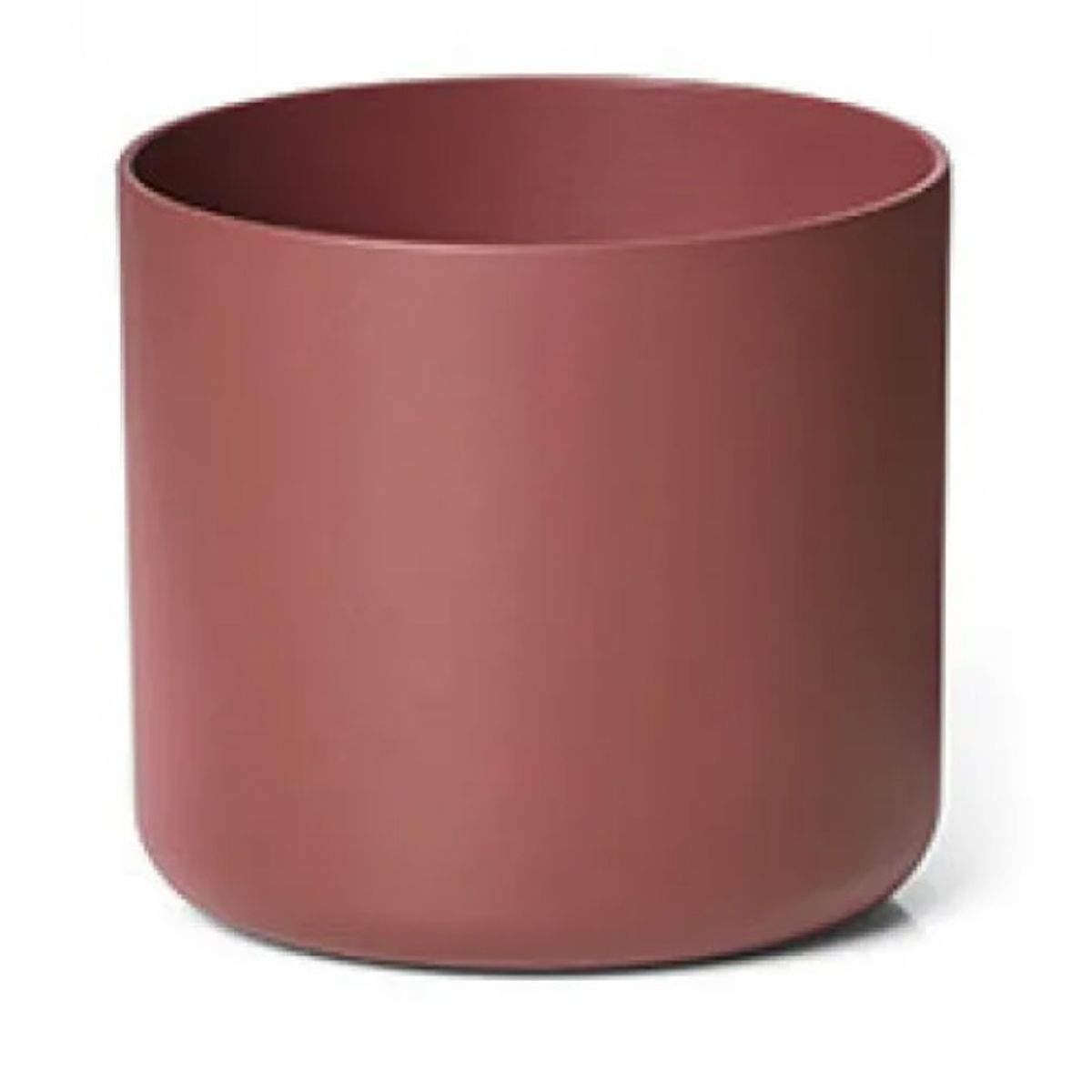 EURO3PLAST - Macetero de plástico reciclado11x10cm color rojo ladrillo