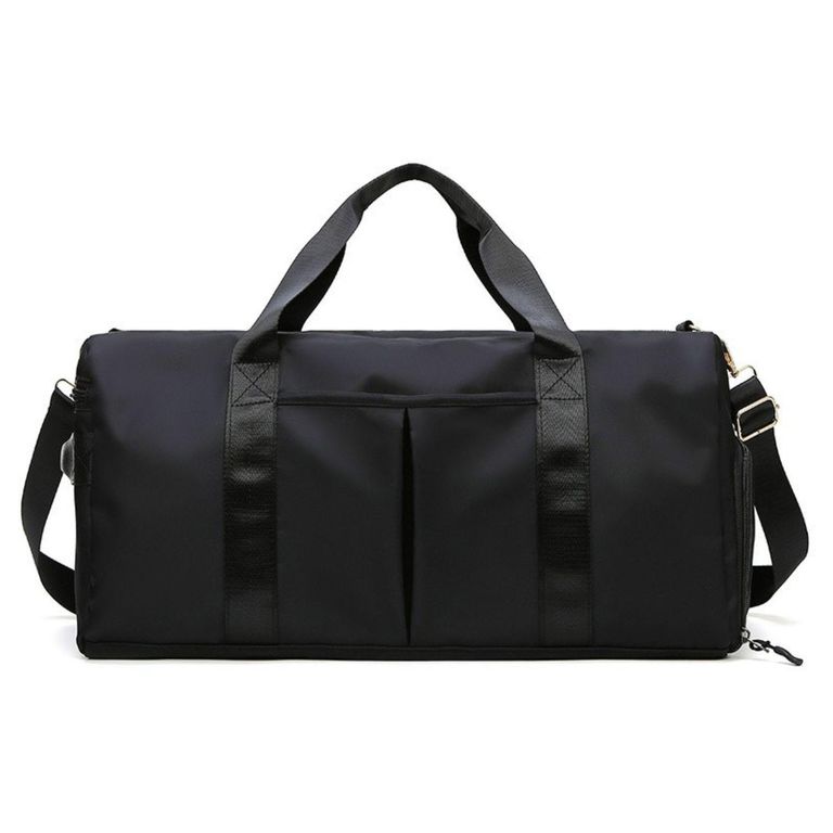 Bolso Duffel Viaje Deportivo Gimnasio Fitness 35L Negro Negro TALLA UNICA