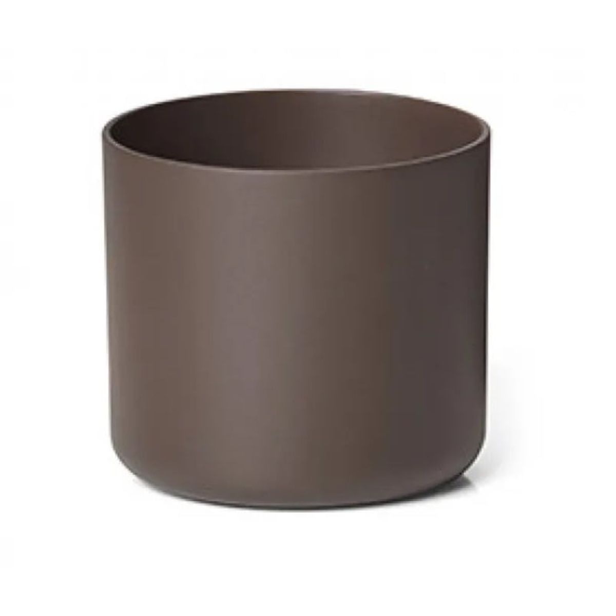 EURO3PLAST - Macetero de plástico reciclado13x12 cm color óxido