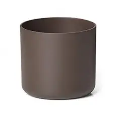 EURO3PLAST - Macetero de plástico reciclado13x12 cm color óxido