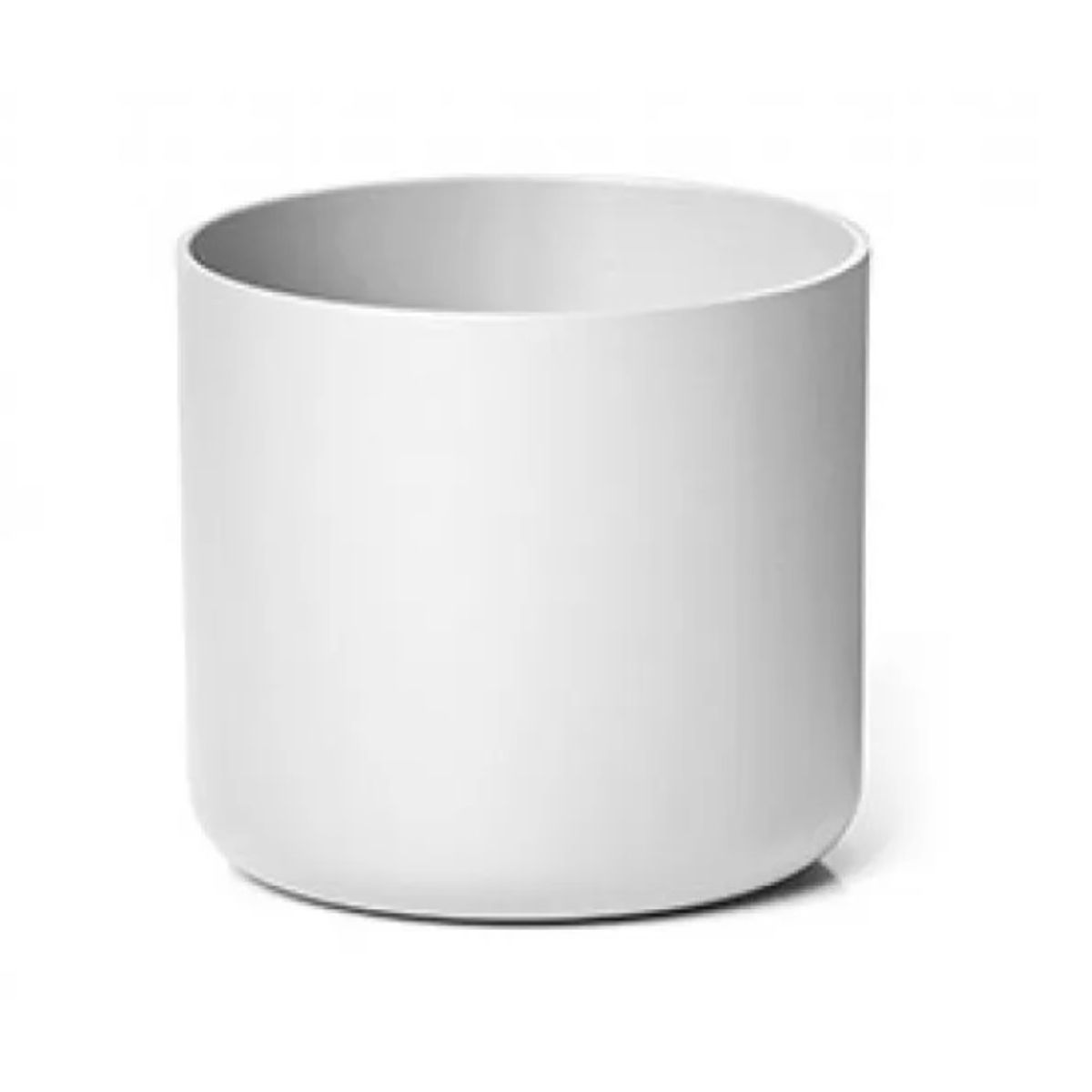 EURO3PLAST - Macetero de plástico reciclado 13x12 cm color Blanco