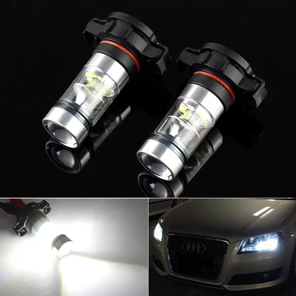 GENERICO - Luz antiniebla de autos 20 SMD,blanco, 6000K, H16EU, PSX24W