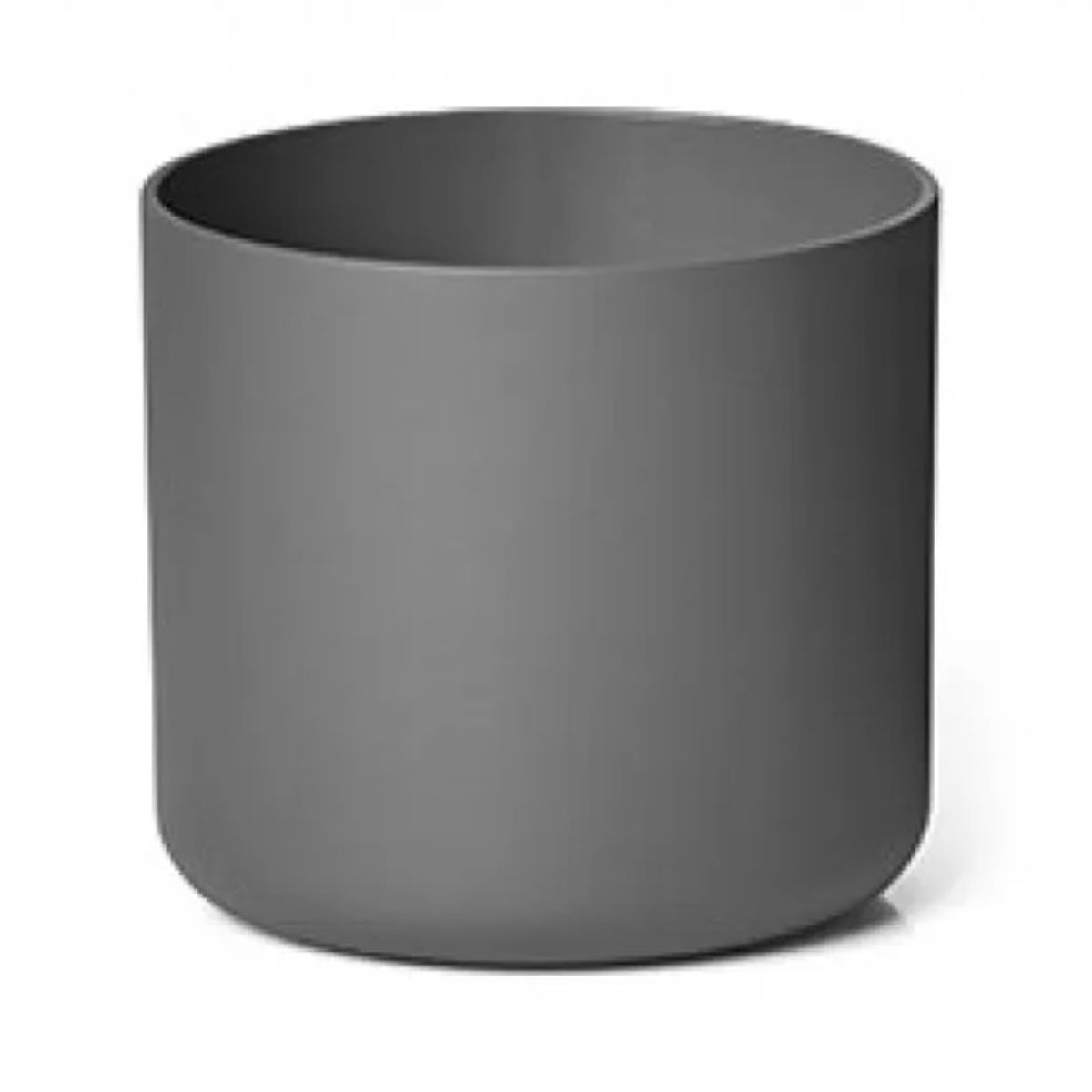 EURO3PLAST - Macetero de plástico reciclado 13x12 cm color Gris Antracita