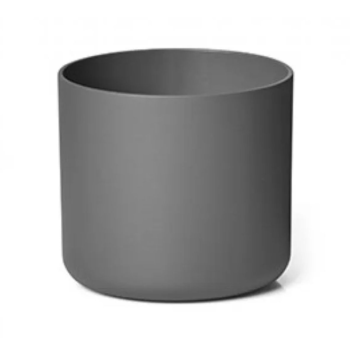 EURO3PLAST - Macetero de plástico reciclado 13x12 cm color Gris Antracita