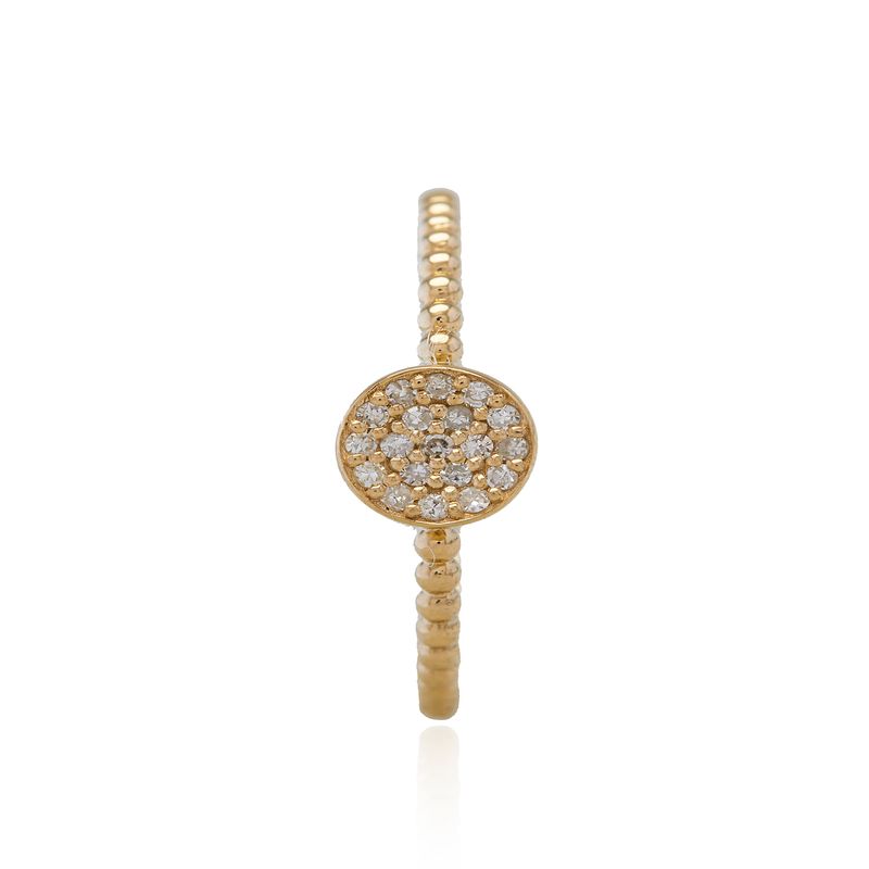 JB JOYAS BARON - Anillo Compromiso de Oro 18Kt Circón corte Princesa en Riel