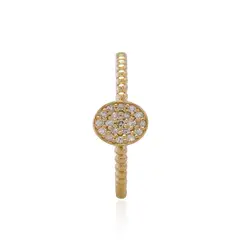 JB JOYAS BARON - Anillo Compromiso de Oro 18Kt Circón corte Princesa en Riel