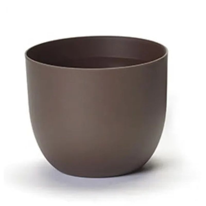 EURO3PLAST - Macetero de plástico reciclado 30 x 24 cm color óxido