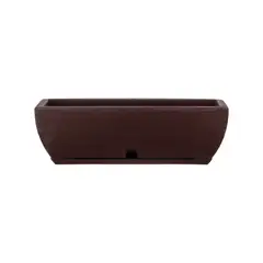 FLORIDIS - MACETERO MARRON JARDINERA 16CM ALTO CON PLATO