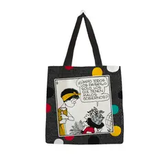 GENERICO - Bolsa de Algodón Mediana Mafalda  con su Mamá