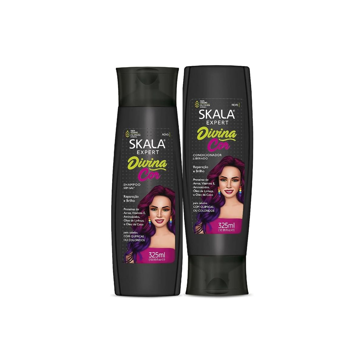 SKALA - Kit champú y acondicionador DIVINA COR SKALA para cabellos teñidos