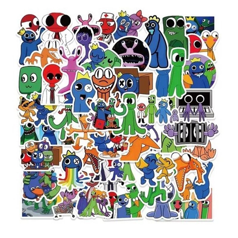 GARSIL - 50 Stickers De Rainbow Friends Roblox - Etiquetas Autoadhesivas