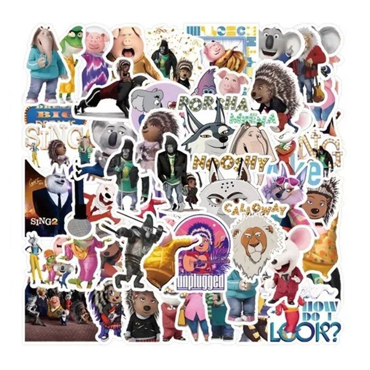 GARSIL - 50 Stickers De Sing - Etiquetas Autoadhesivas