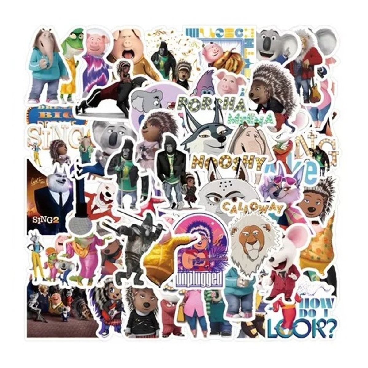 GARSIL - 50 Stickers De Sing - Etiquetas Autoadhesivas