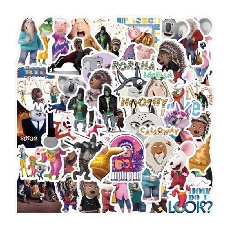 GARSIL - 50 Stickers De Sing - Etiquetas Autoadhesivas
