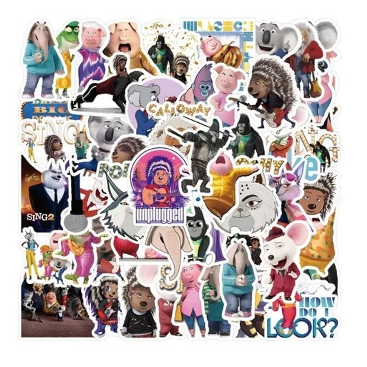 GARSIL - 50 Stickers De Sing - Etiquetas Autoadhesivas