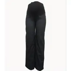DMOM - Pantalon Maternal Palazzo color negro