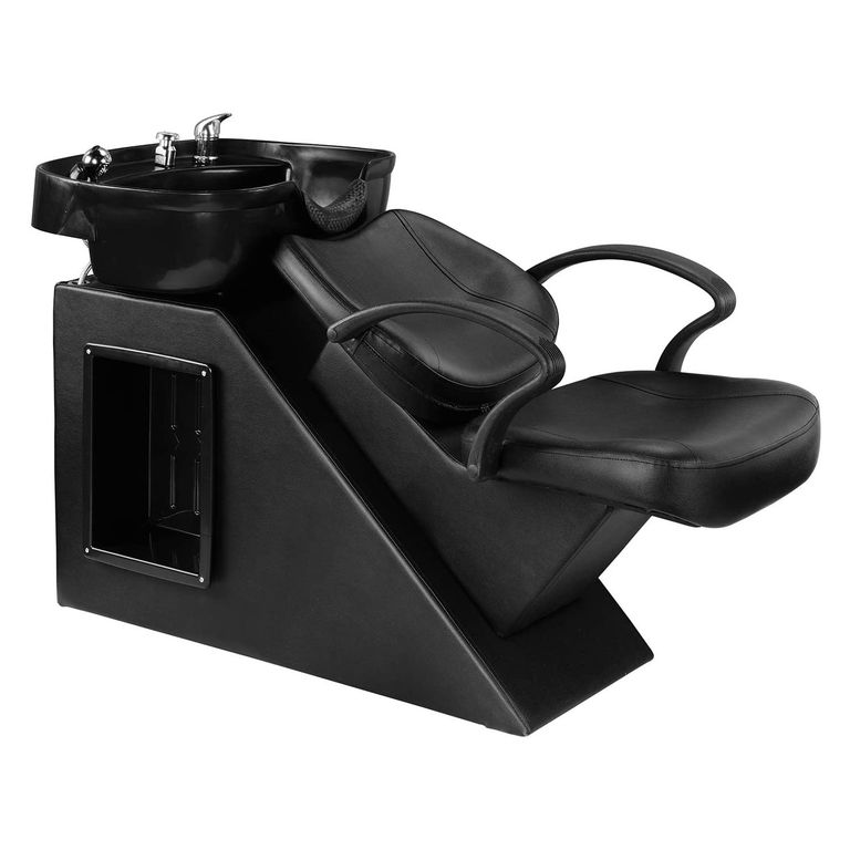 Sillon Lavapelo Negro con Griferia Black Edition